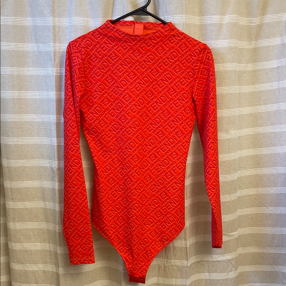 Fendi x Skims “Georgia” long sleeve bodysuit Size L